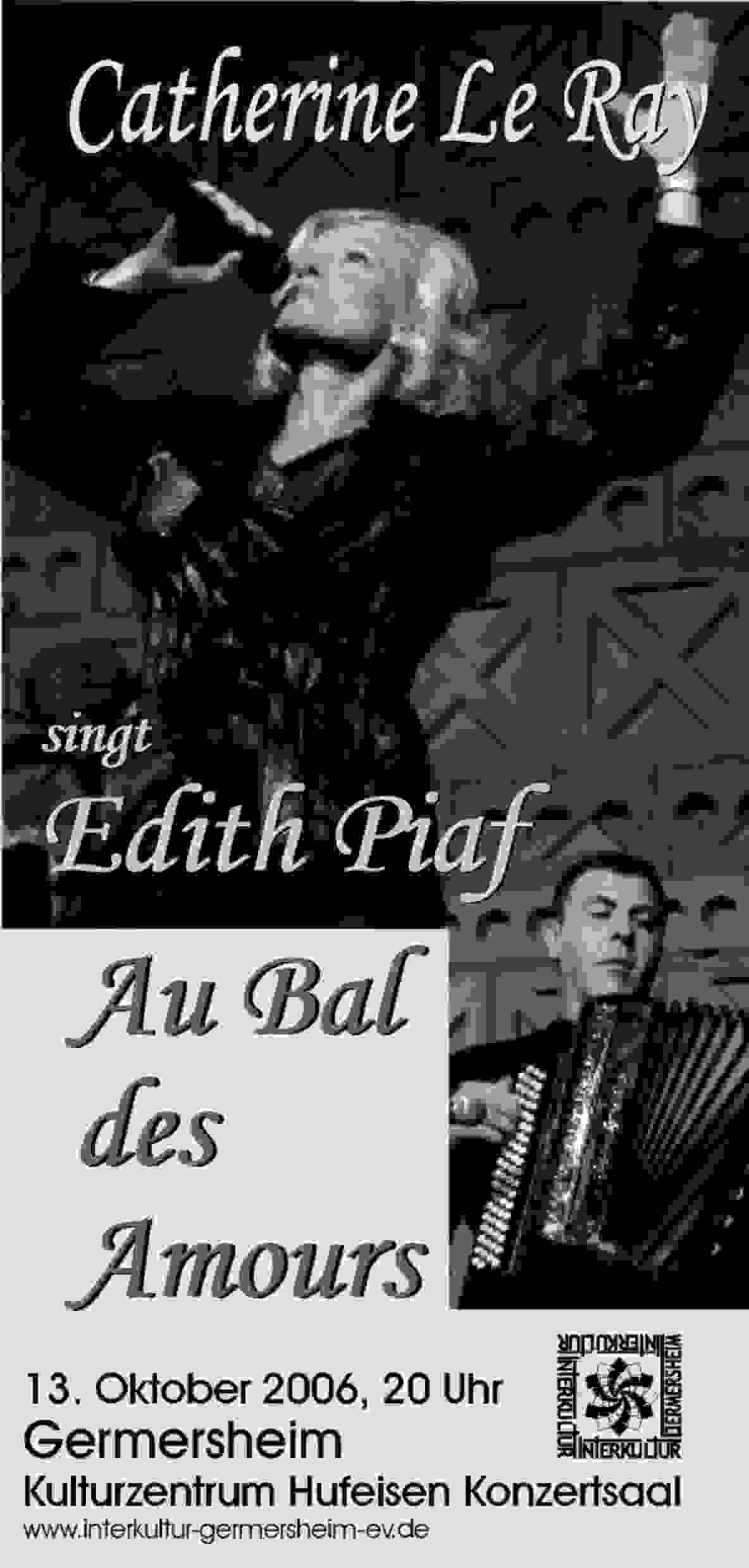Catherine Le Ray singt Edith Piaf 